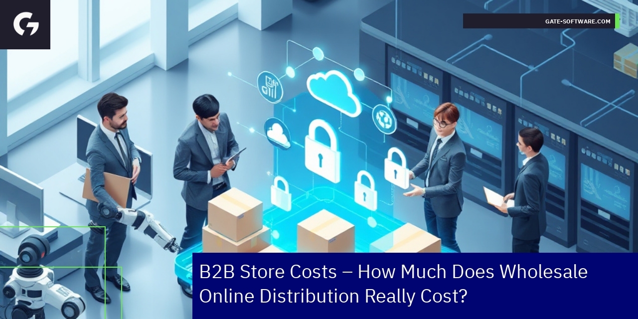 Diagram showing key B2B online store cost components