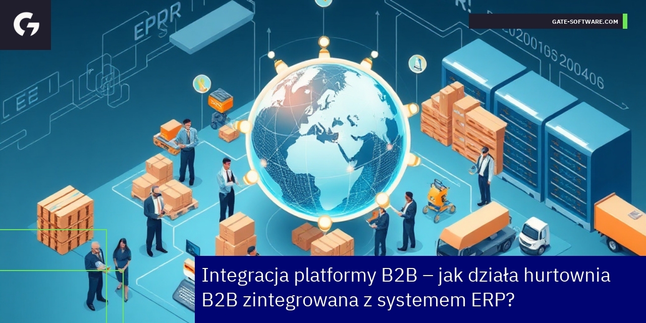 Schemat integracji platformy B2B z systemem ERP