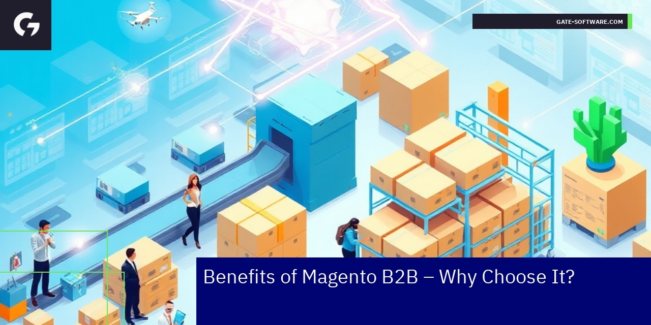 Key Benefits of Magento B2B Platform Integration Magento B2B platform with ERP system integration diagram