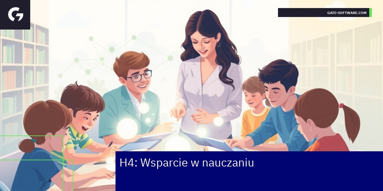 Nauczyciel korzystający z interaktywnych materiałów edukacyjnych