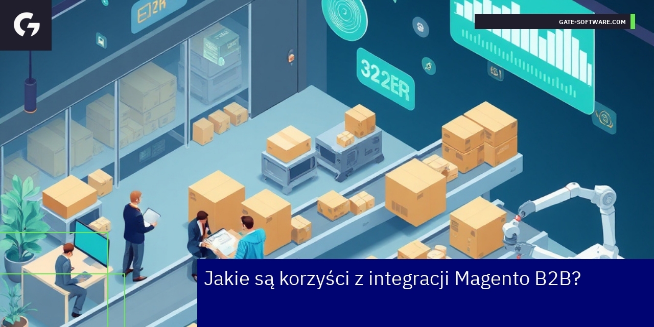 Schemat korzyści integracji Magento B2B