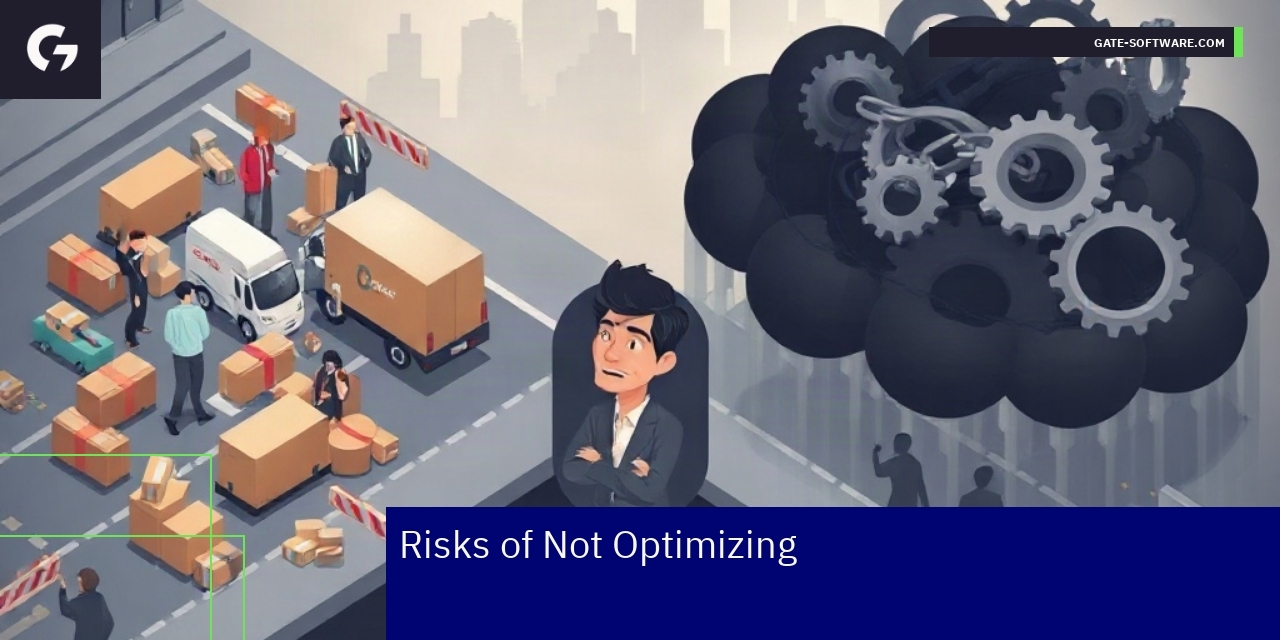 Graph showing risks of unoptimized digital presence