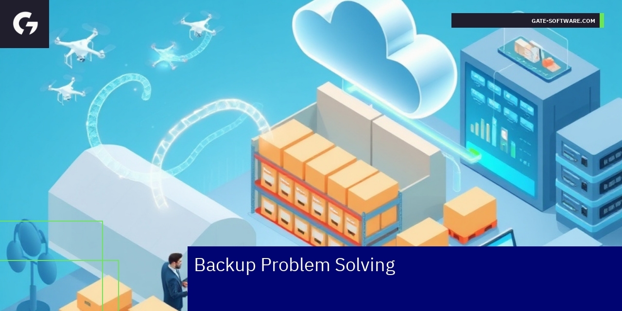 Illustration of backup process and problem solving