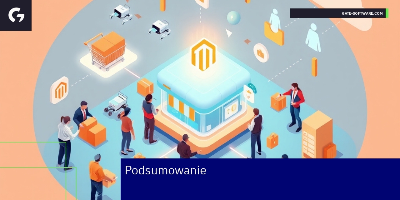 Zespół współpracujący przy rozwoju sklepu Magento 2
