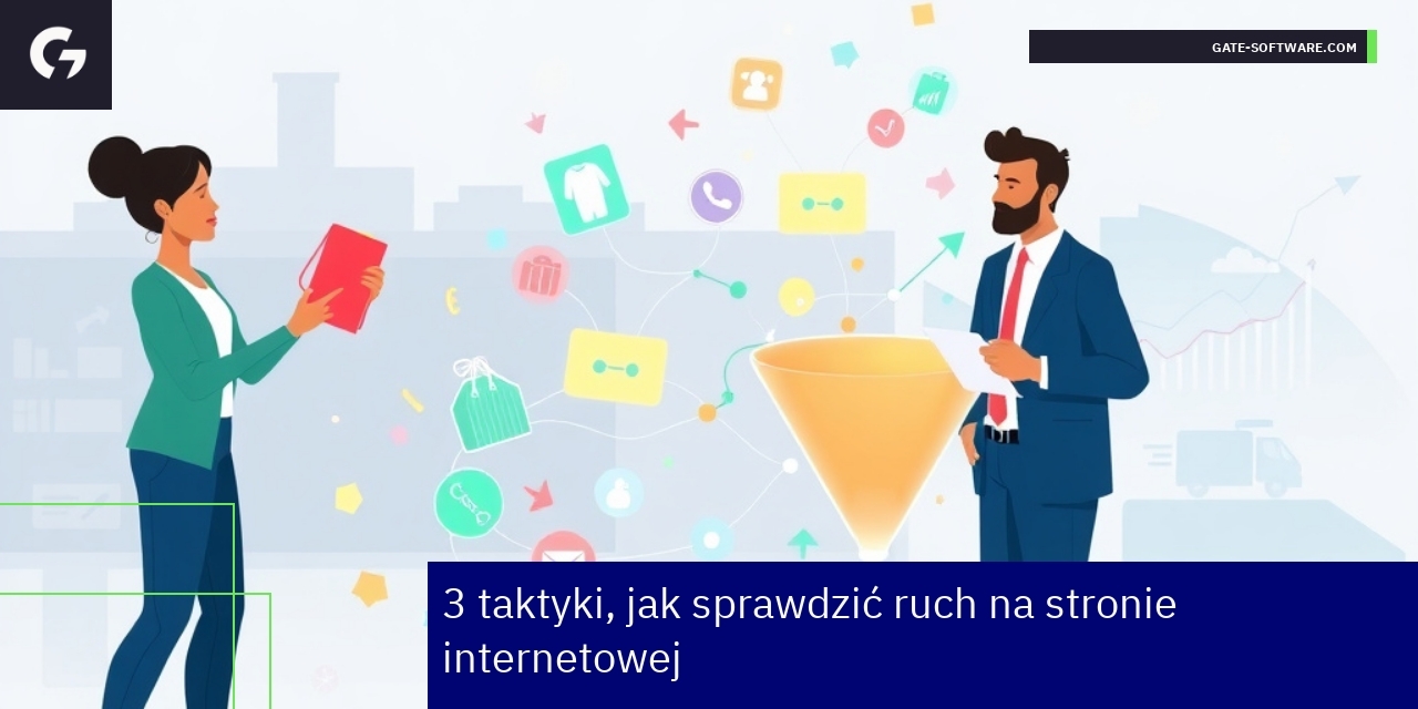 3 taktyki sprawdzania ruchu na stronie internetowej ilustracja analizy ruchu na stronie internetowej
