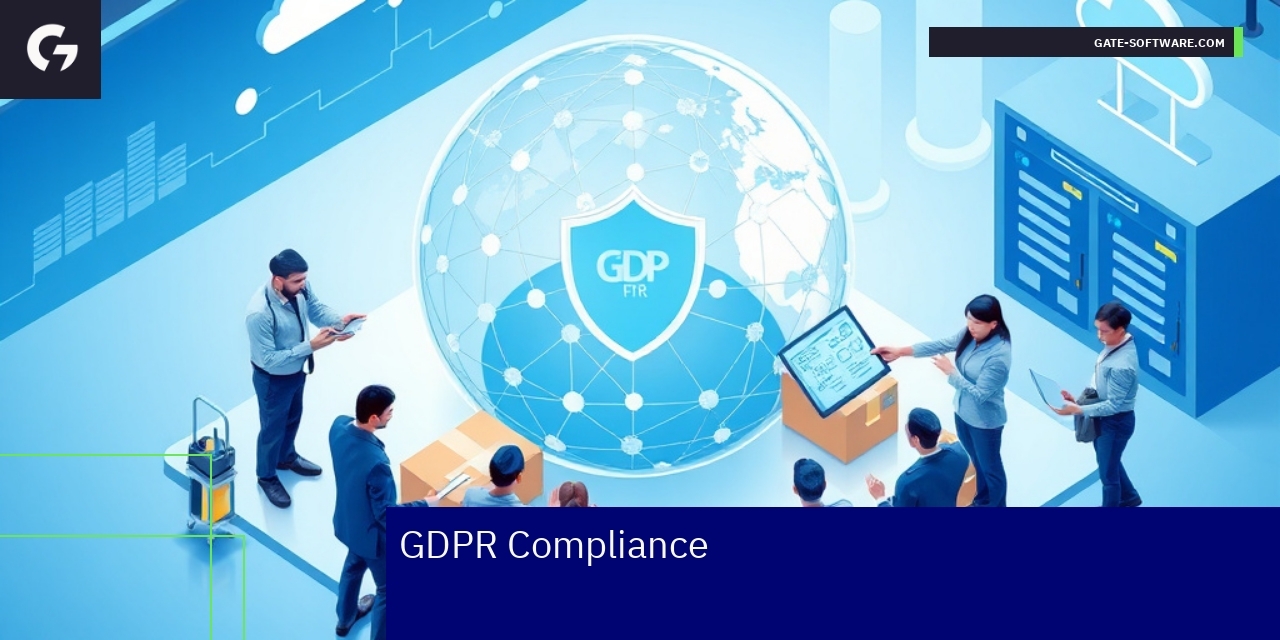 Essential Steps for GDPR Compliance Illustration of GDPR data protection and training