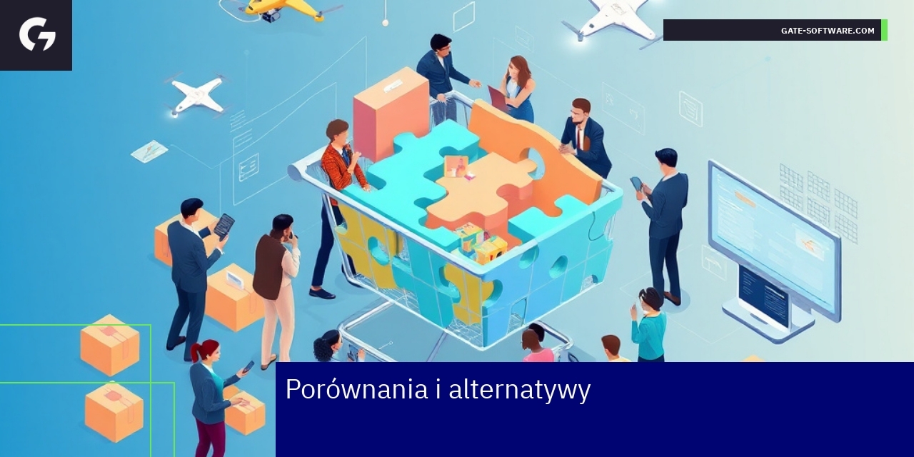 Wykres przedstawiający platformy e-commerce i ich cechy