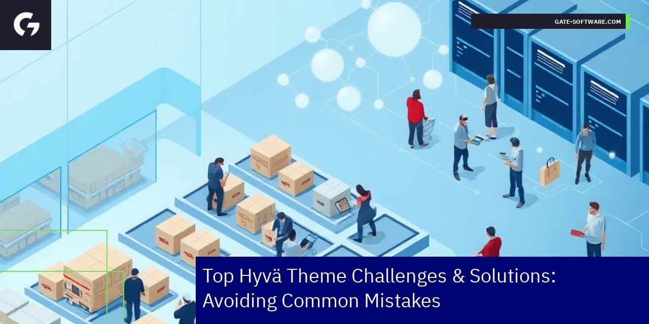 Diagram showing Hyvä theme challenges and optimizations