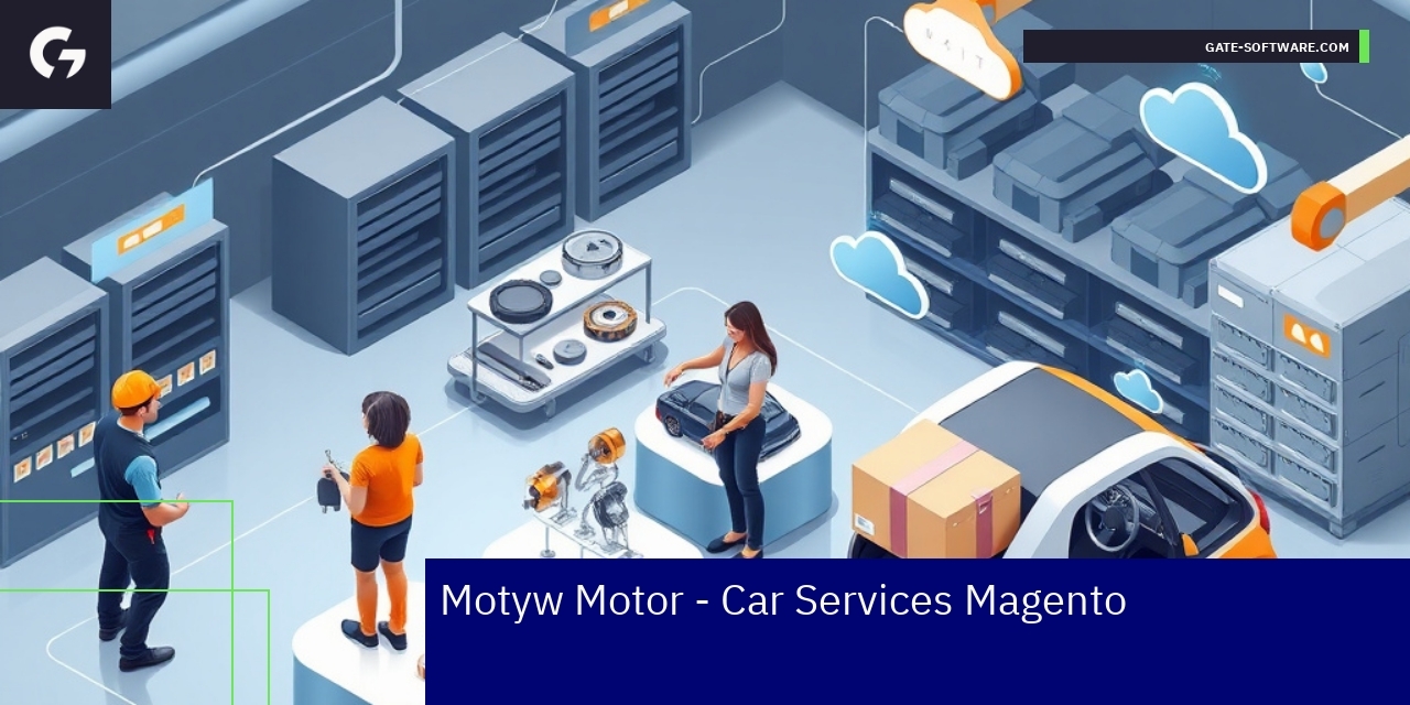 Schemat rozwoju i design sklepu Magento motoryzacja