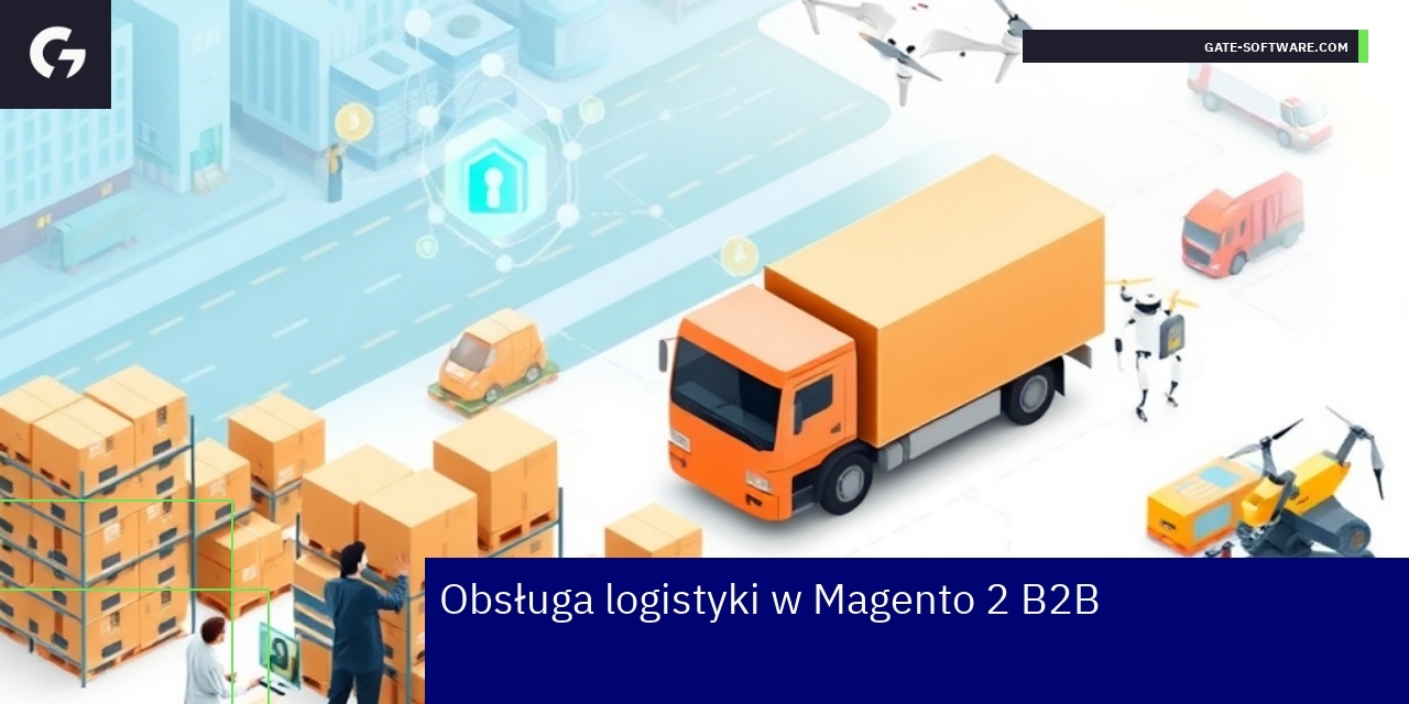 Schemat integracji logistyki i bezpieczeństwa w Magento 2 B2B