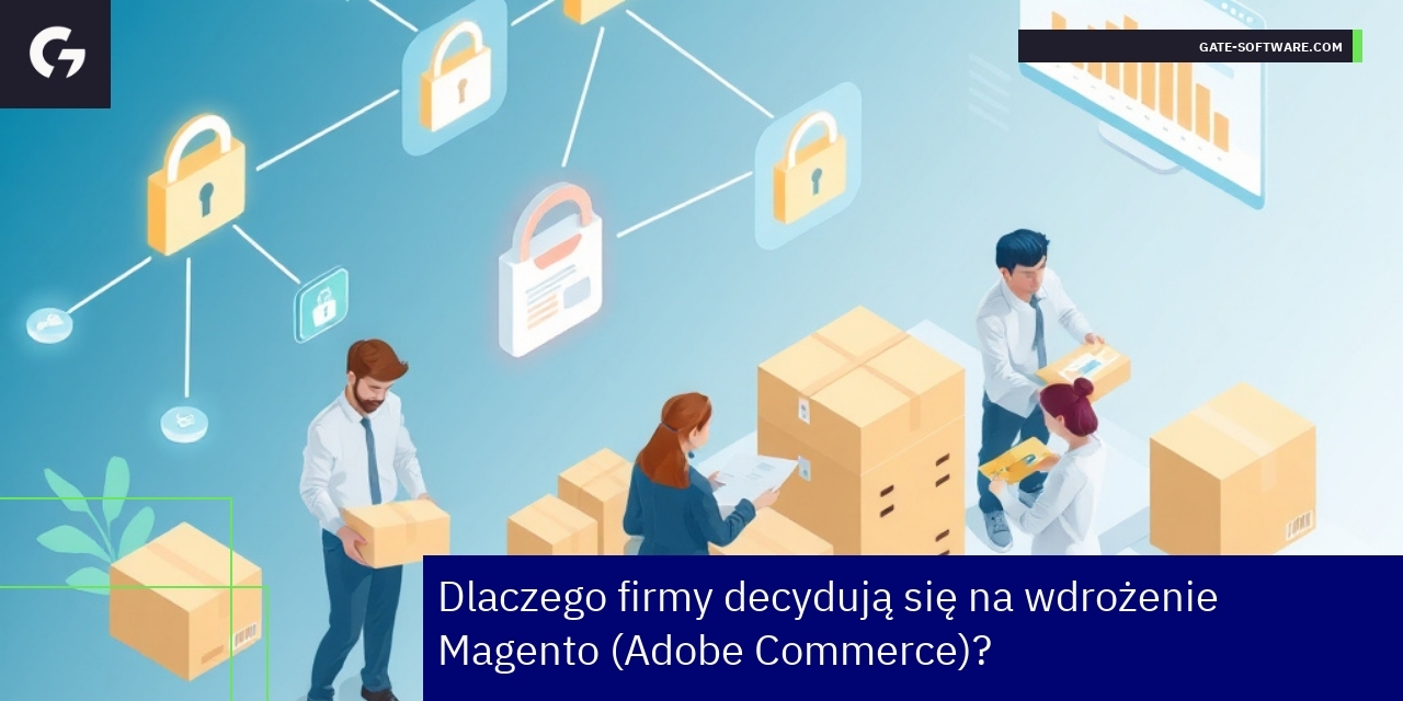 Zalety i wady platformy Magento 2 w e-commerce Infografika przedstawiająca zalety i wady Magento 2