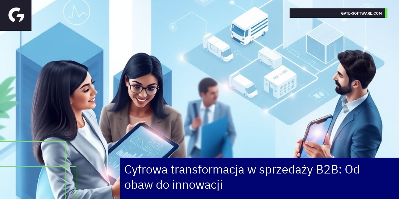 Schemat cyfrowej transformacji w sprzedaży B2B