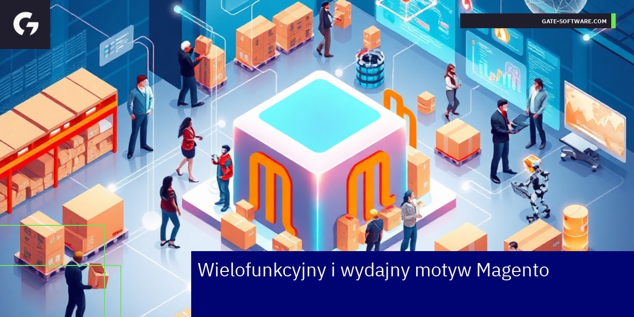 Schemat przedstawiający funkcje motywu Magento