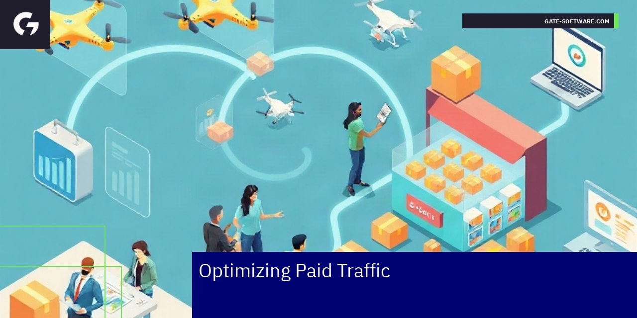 Optimizing Paid Traffic in Magento 2 with Hyva Diagram showing paid traffic optimization in Magento 2