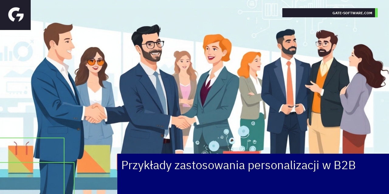 Grafika ilustrująca personalizację B2B i relacje biznesowe