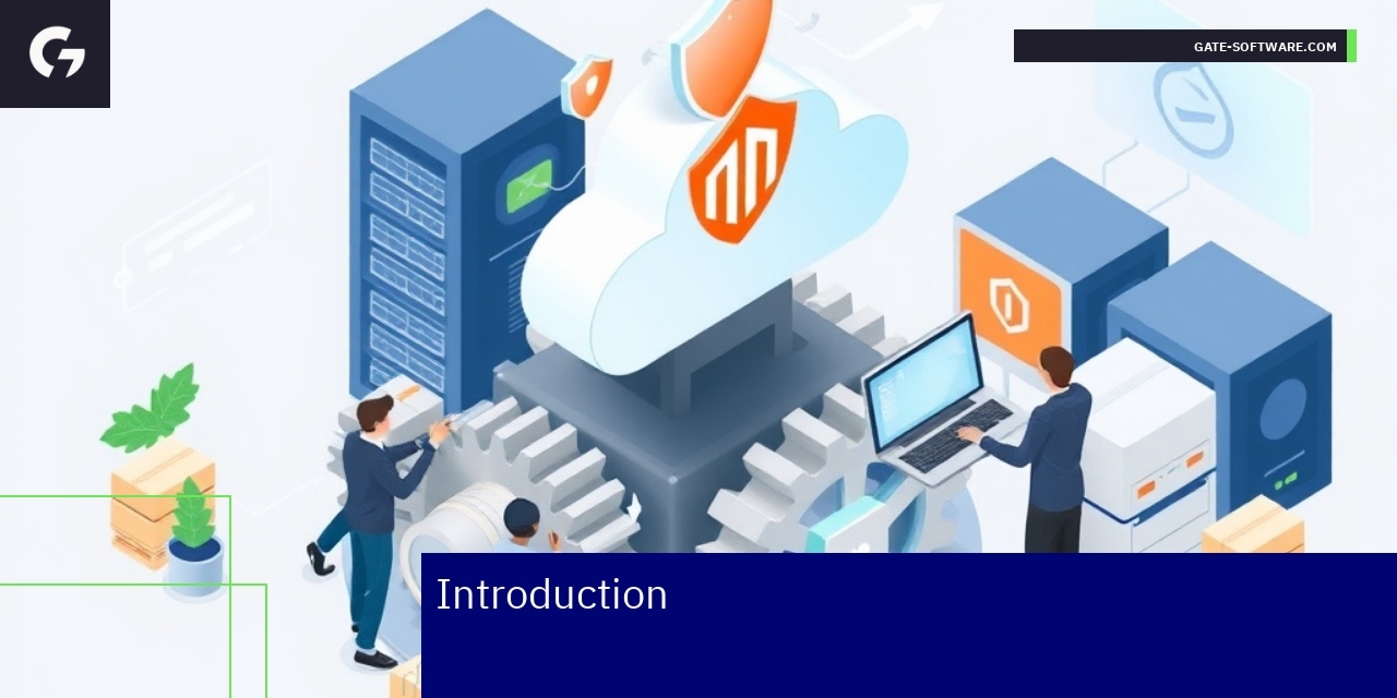 Magento Maintenance Strategies and Challenges Magento platform maintenance process and security icons
