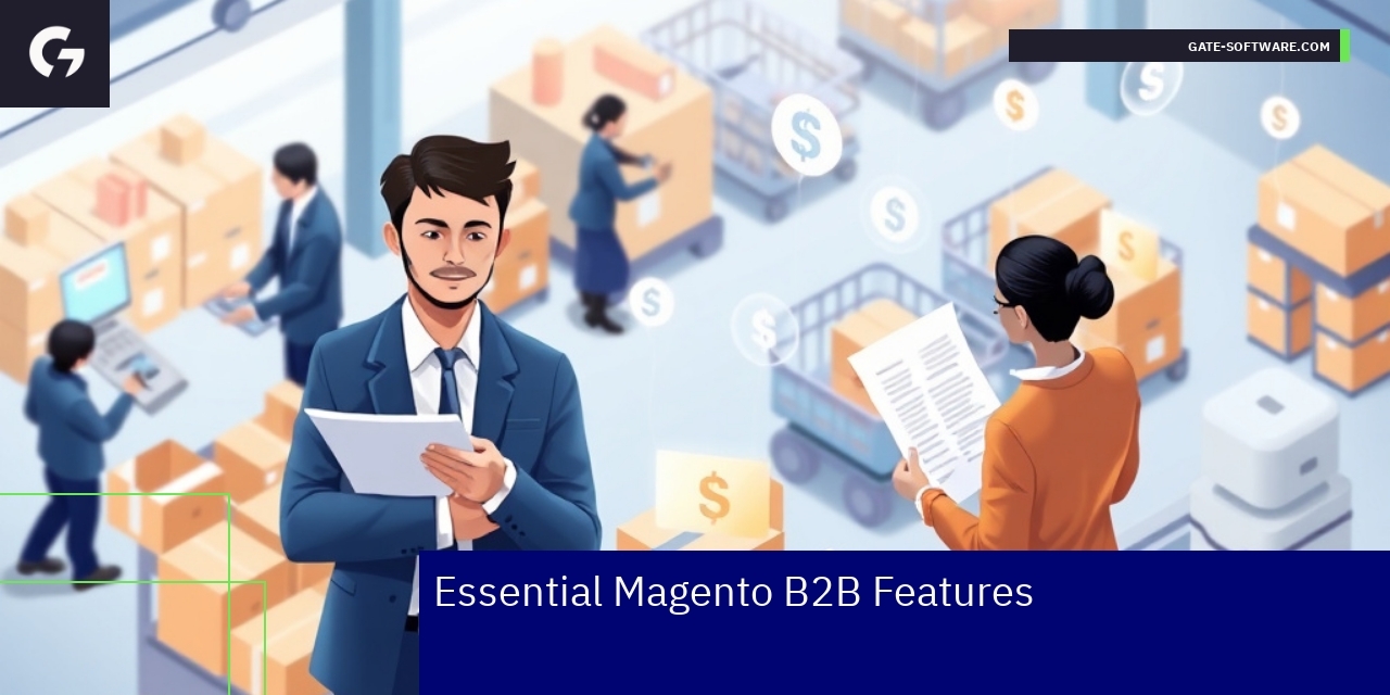 Key Magento B2B Features and Benefits Business clients using Magento B2B platform features