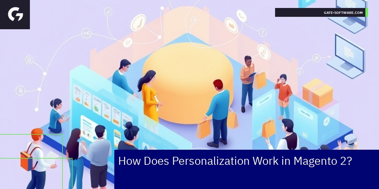 Diagram showing Magento 2 personalization features