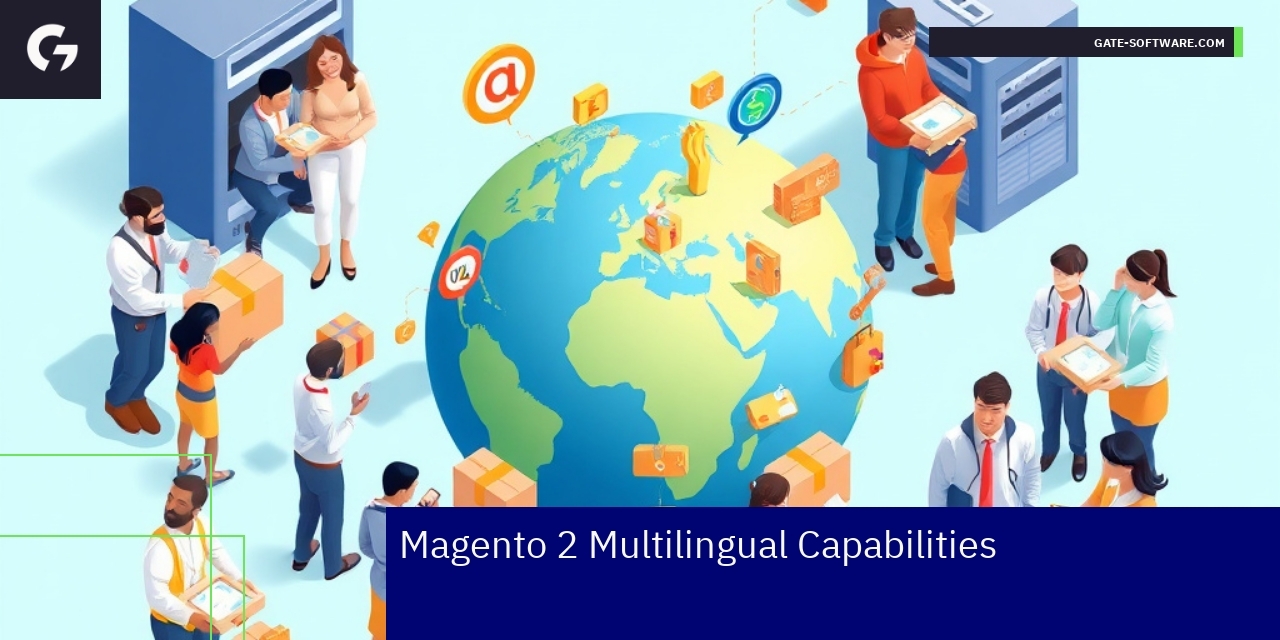 Magento 2 Multilingual and Market Adaptation Features Magento multilingual features and global support icons