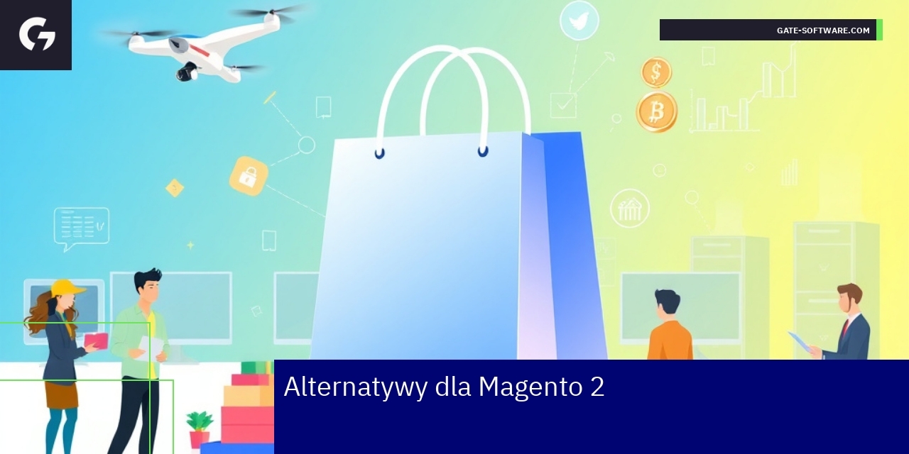 Loga Shopify WooCommerce BigCommerce i innych platform