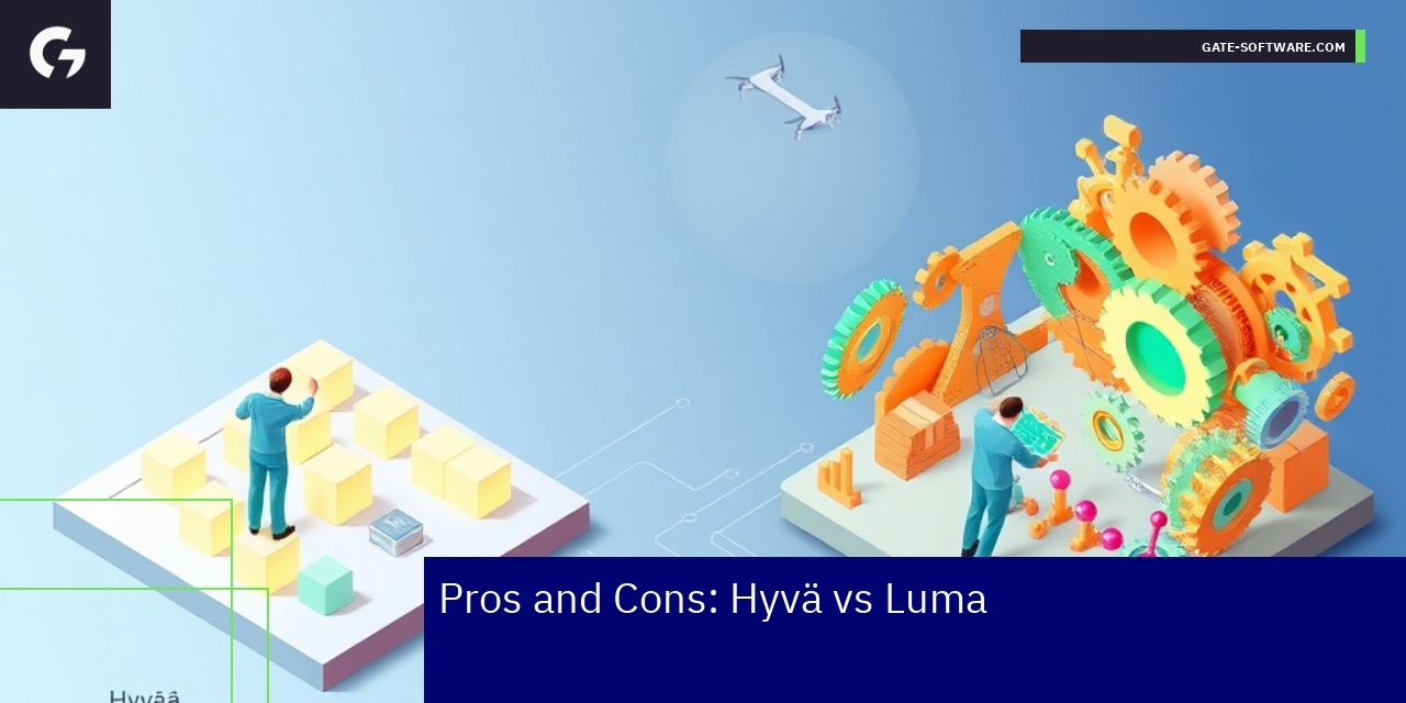 Comparison chart of Hyvä and Luma Magento themes