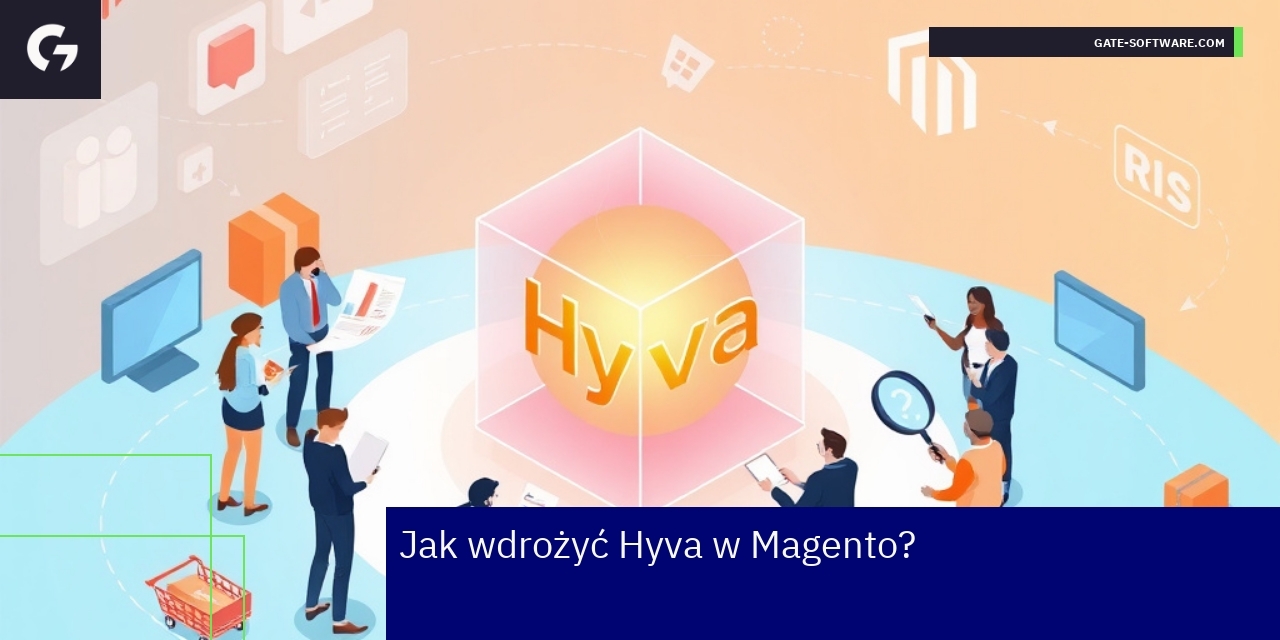 Schemat etapów wdrożenia Hyva w Magento