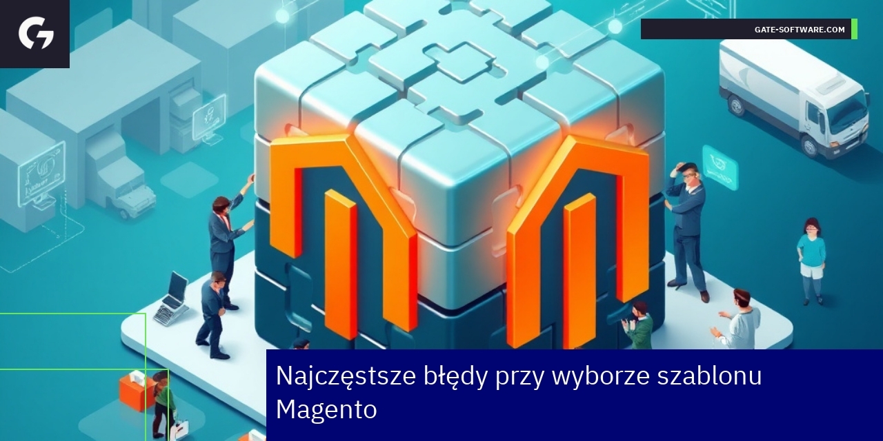 Schemat pokazujący błędy wyboru szablonu Magento