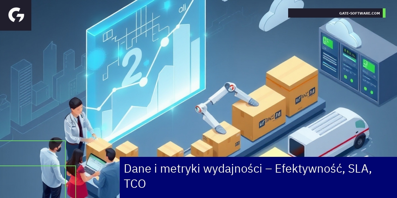Wykresy i dane dotyczące efektywności projektów