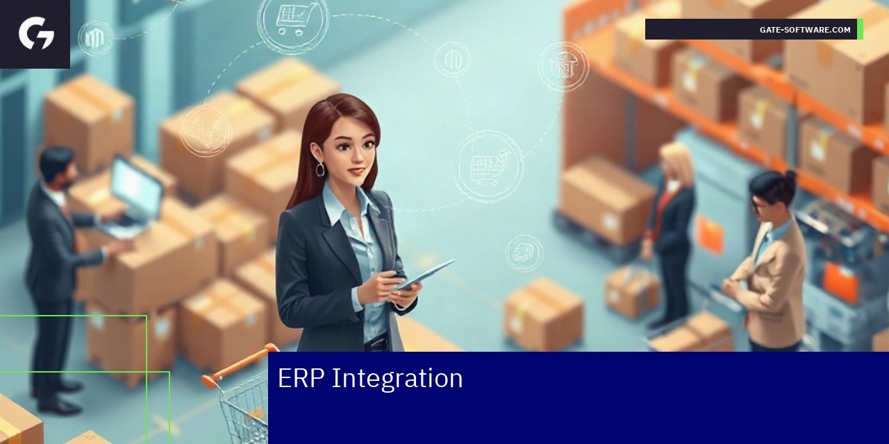 ERP and Hyva Magento 2 Integration Overview Diagram showing ERP integration with Hyva Magento 2 theme