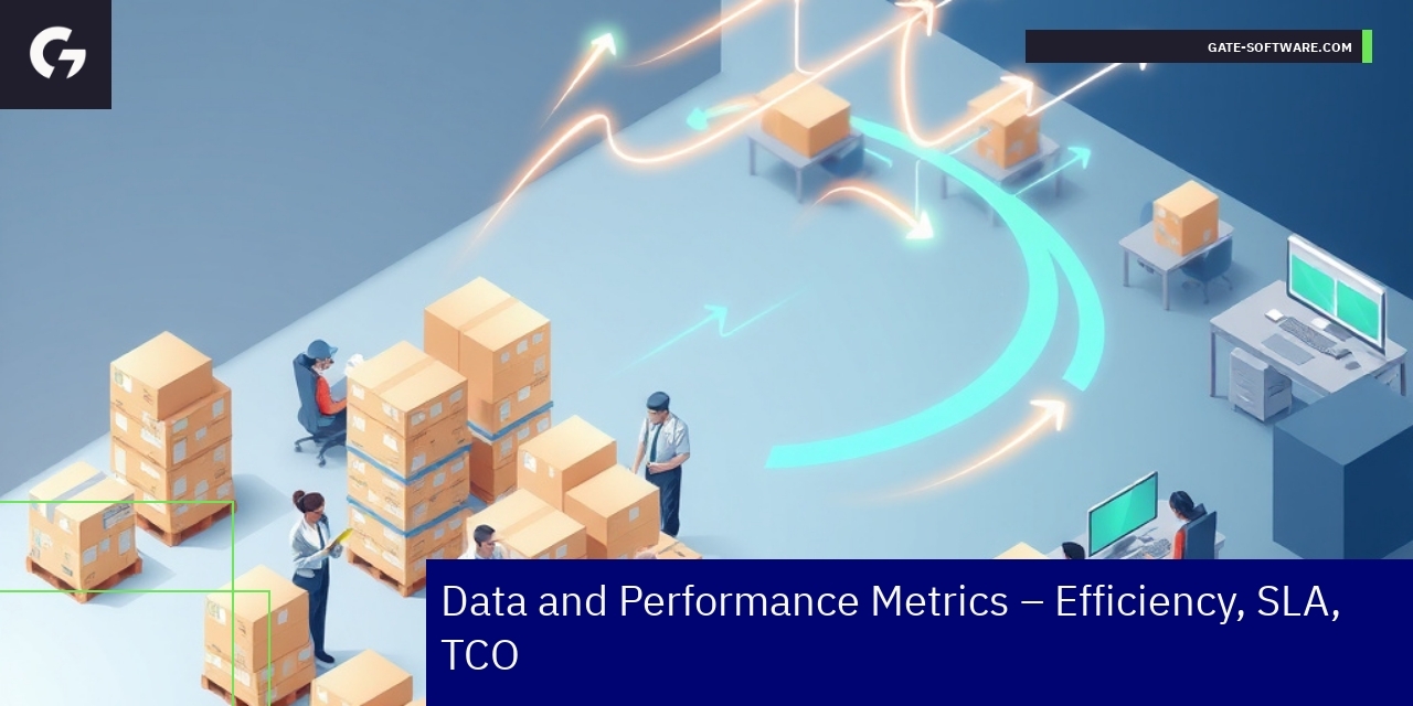 Dashboard showing key B2B project metrics and graphs