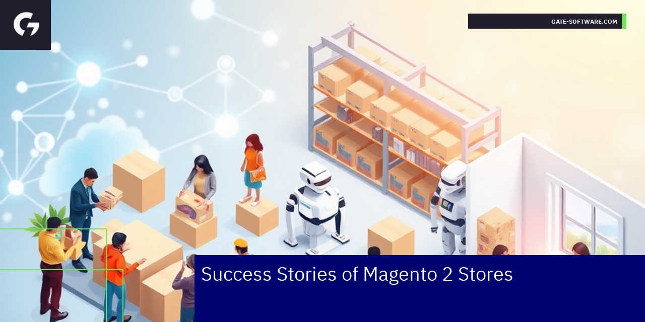 Success Stories of Magento 2 Stores Under UiR Framework Magento 2 e-commerce dashboard with performance metrics