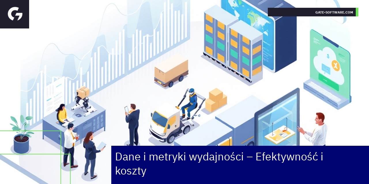 Grafika pokazująca wzrost efektywności i redukcję kosztów