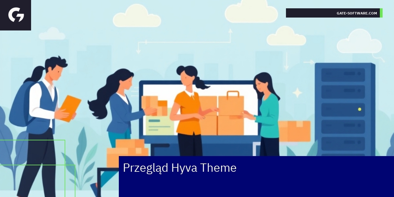 Schemat przedstawiający cechy Hyva Theme Magento
