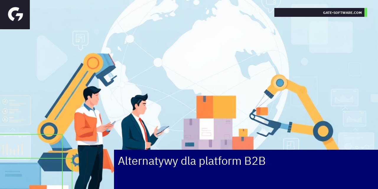 Ilustracja diagramu współpracy platform B2B i integracji