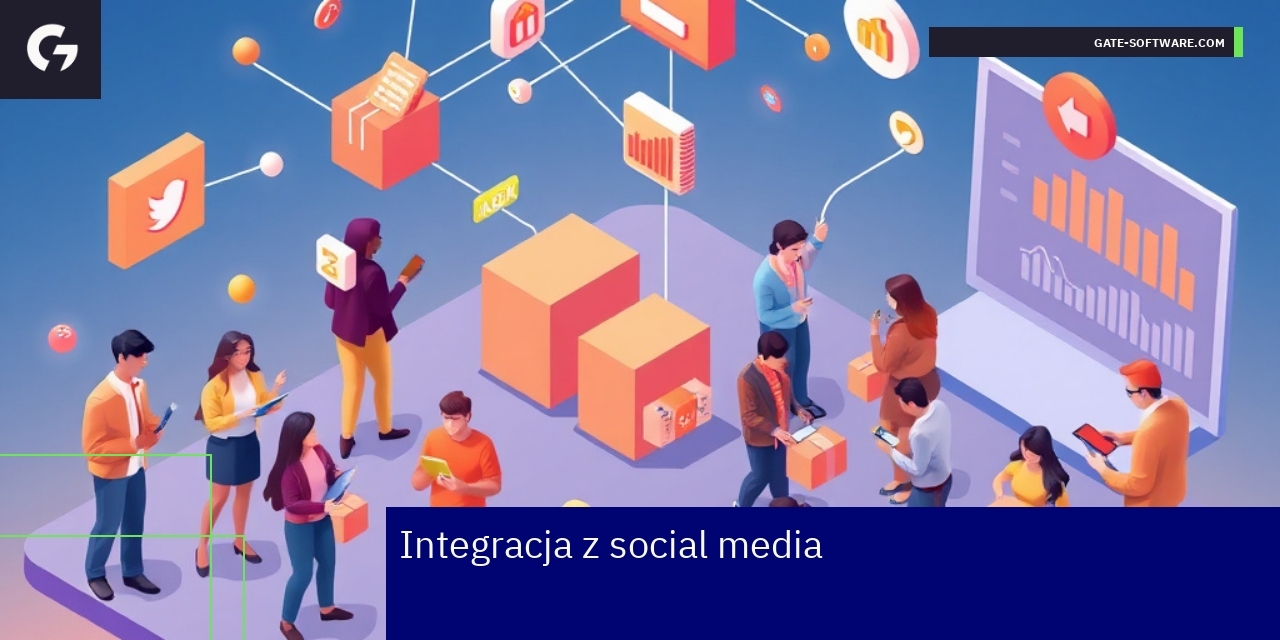 Schemat integracji sklepu z platformami social media