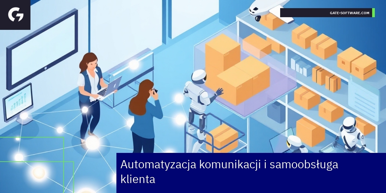 Ilustracja automatyzacji komunikacji i obsługi klienta