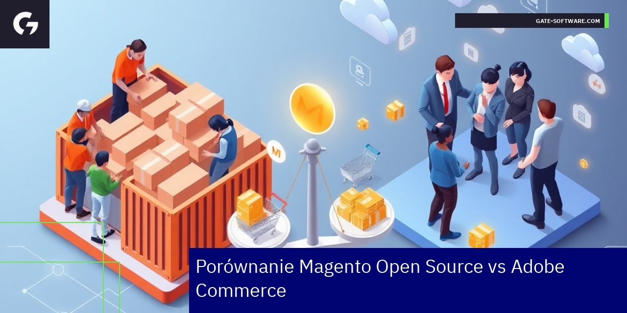 Schemat różnic między Magento Open Source a Adobe Commerce