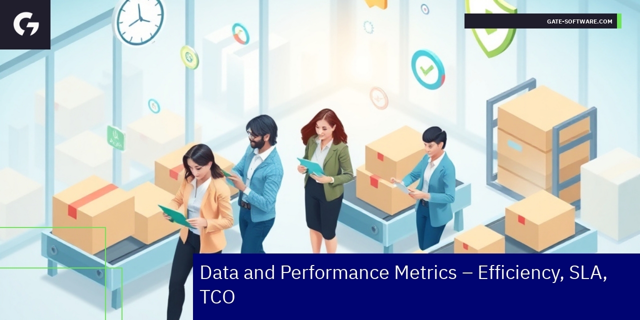 Graph showing B2B project efficiency metrics