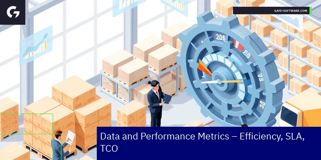 Graph showing B2B project efficiency and metrics
