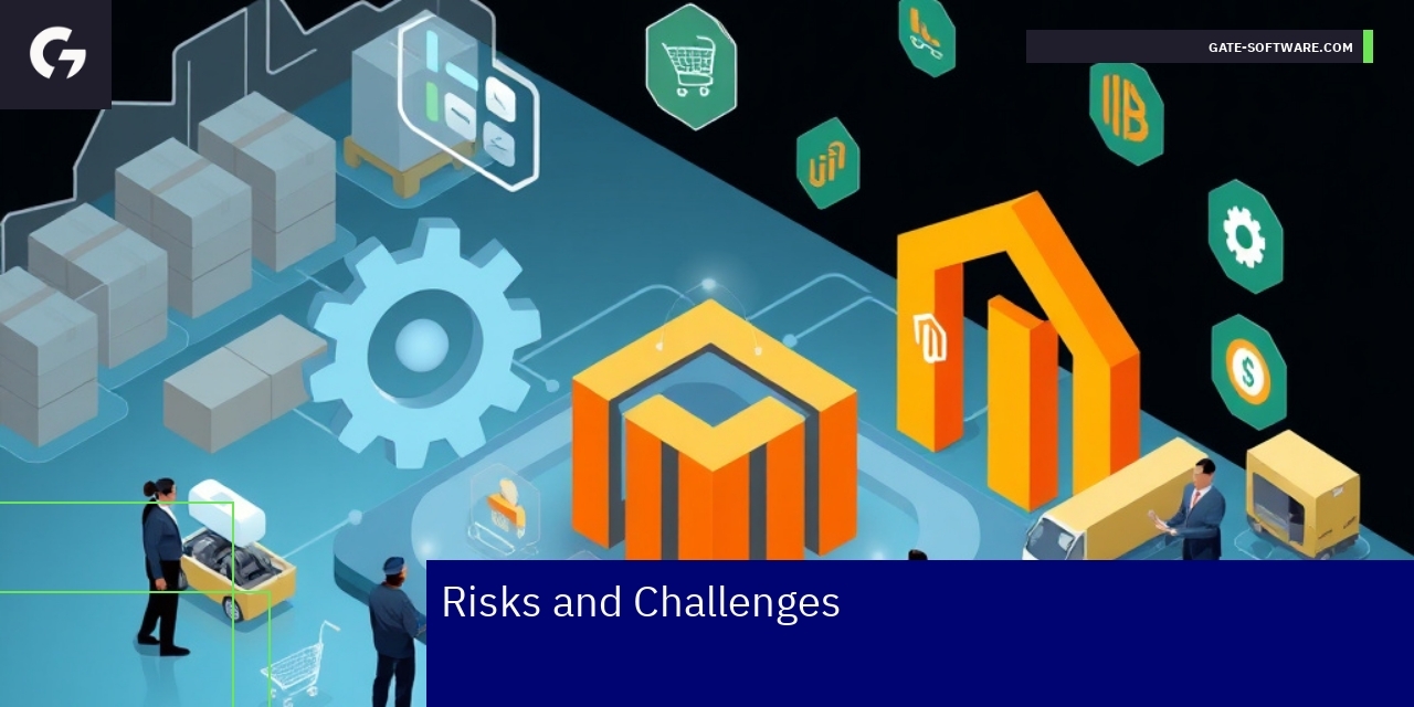 Graph illustrating Magento 2 B2B risks and challenges