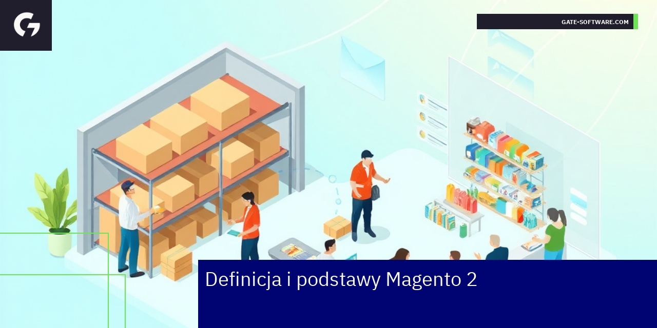 Schemat platformy Magento 2 zintegrowanej z Hyva