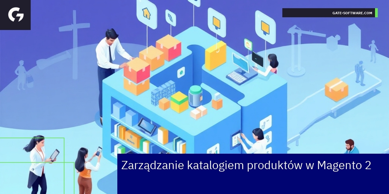 Interfejs Magento 2 z produktami i kategoriami