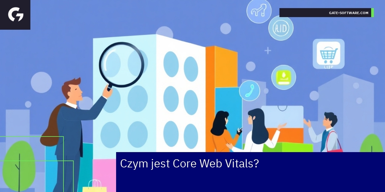 Core Web Vitals i WCAG w optymalizacji stron Hyva Wskaźniki Core Web Vitals i standardy WCAG na ekranie urządzenia