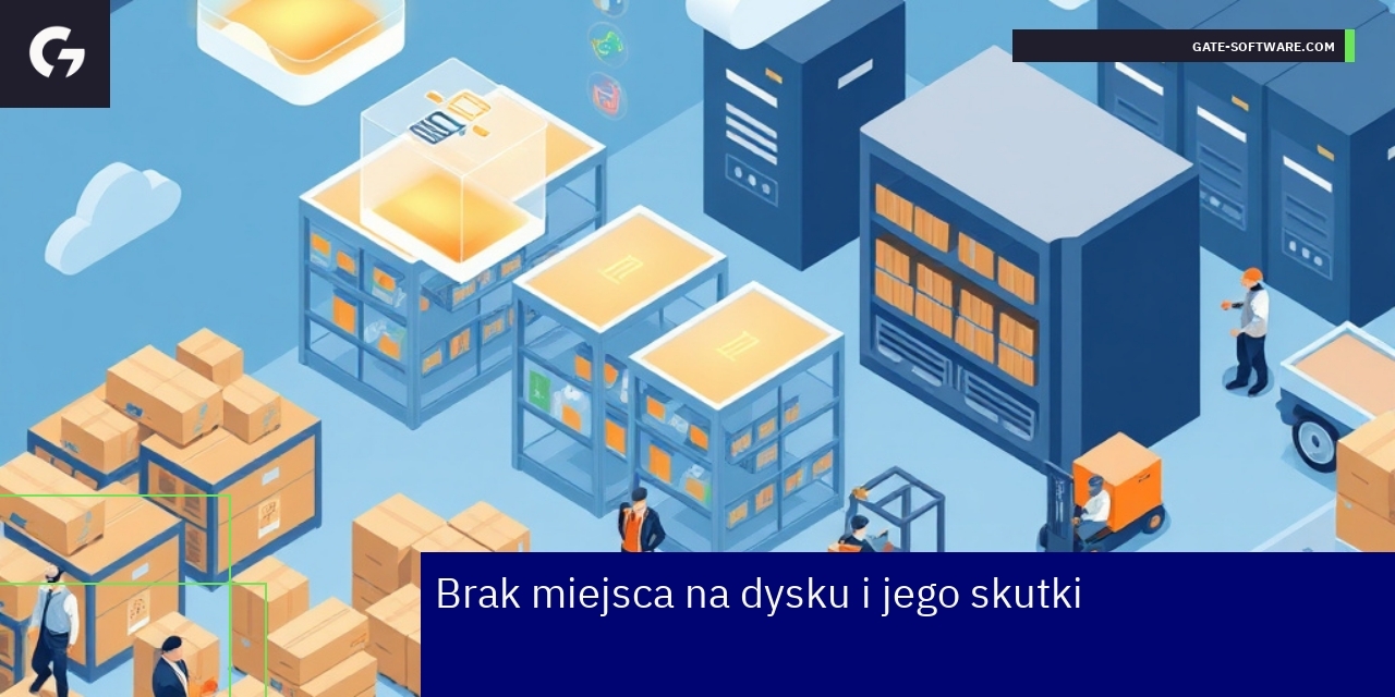 Diagram zarządzania miejscem na dysku w Magento