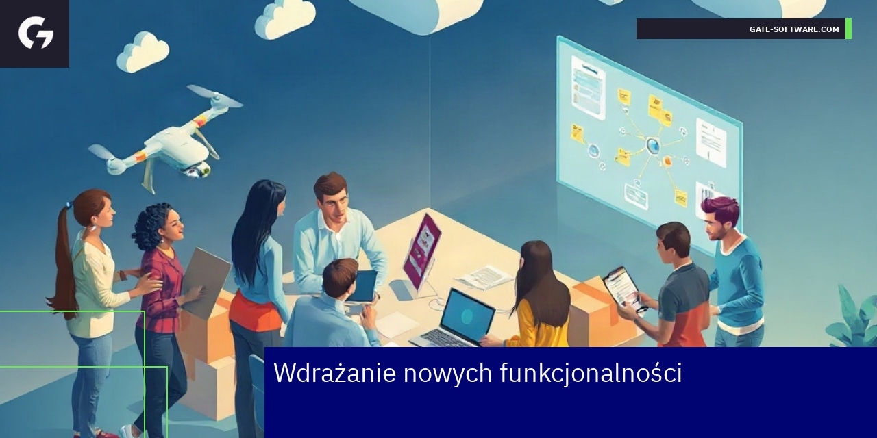 Efektywne wdrażanie funkcjonalności na platformie Hyva zespół pracujący nad wdrożeniem funkcji IT