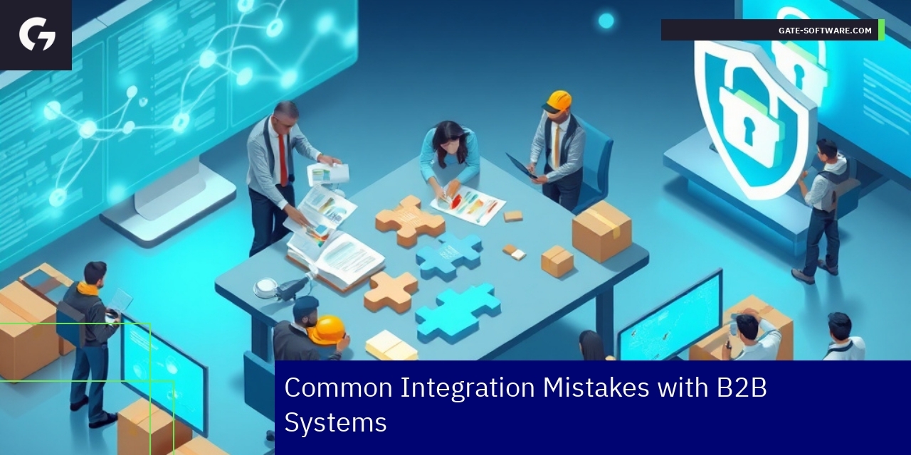 Diagram showing top B2B integration mistakes