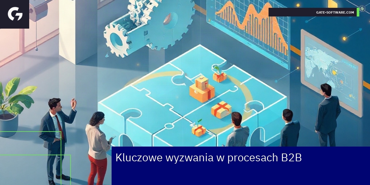 Schemat procesów B2B z optymalizacją i analizą