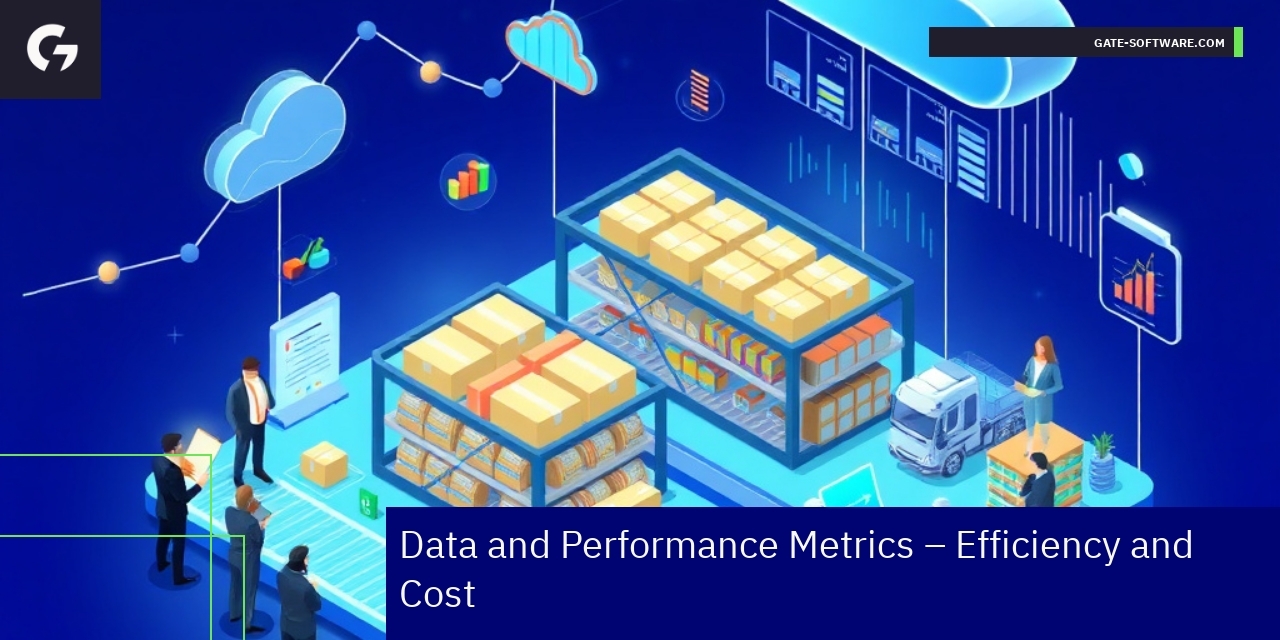 Graph showing Magento 2 B2B efficiency and metrics