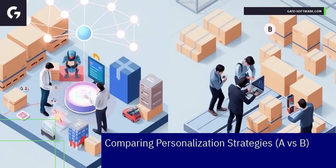 Diagram comparing two B2B personalization strategies
