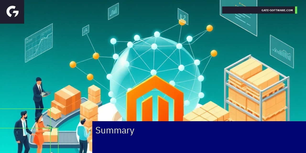 Abstract graphic showing Magento 2 platform analysis
